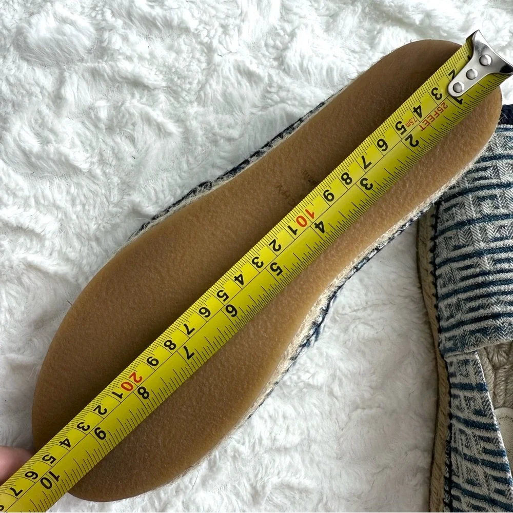 Givenchy Logo 4G Jacquard Espadrilles Flats Denim Navy Blue